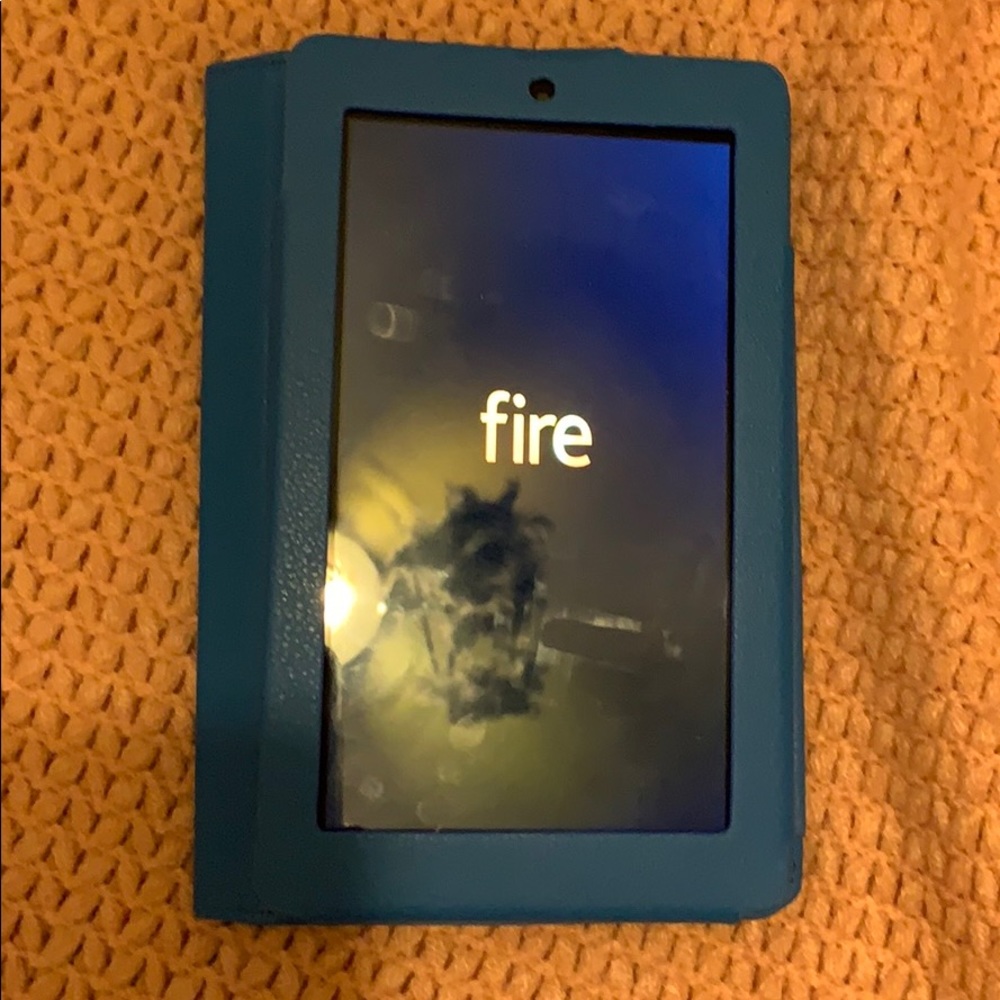 Amazon Fire tablet (with case)